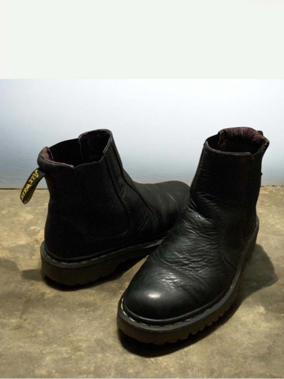 Dr Martens Black Slip On Chelsea Boots Size 5L